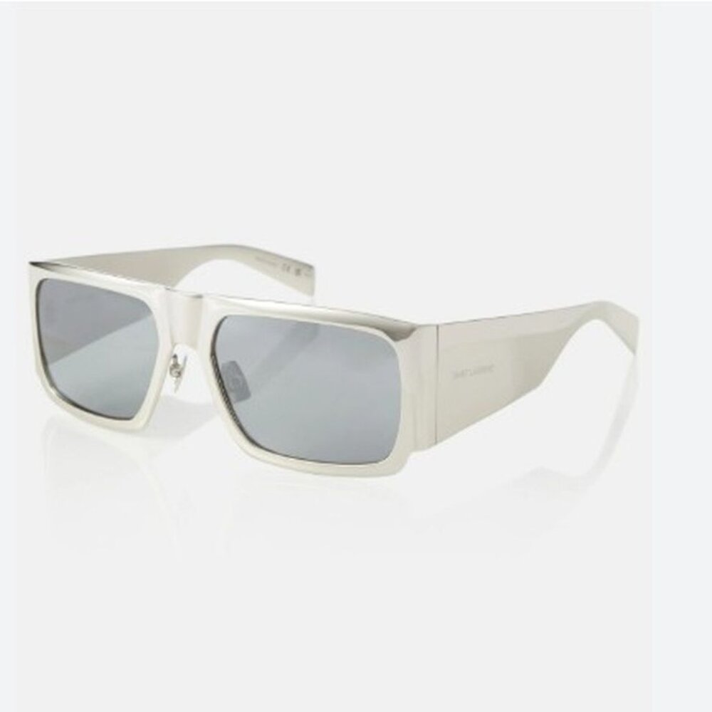 NWT SAINT LAURENT SILVER UNISEX SUNGLASSES